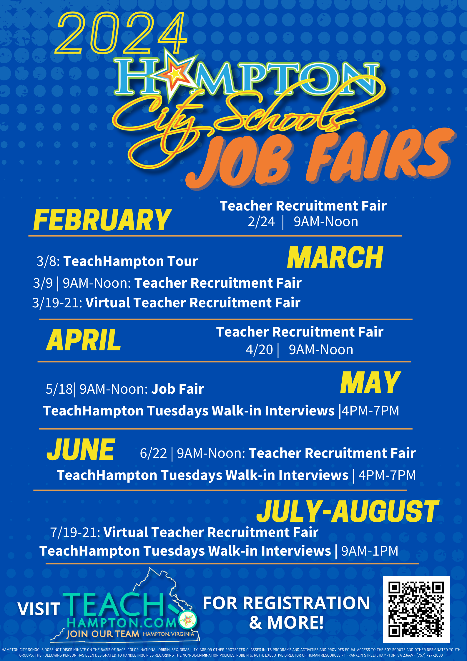 Job Fairs 2024 flyer